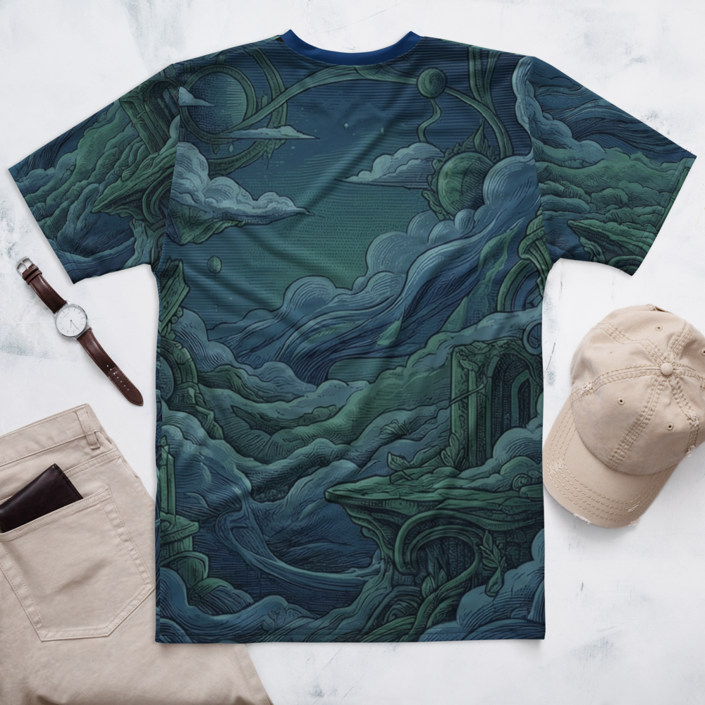 Meditierende Katze T-Shirt – Kosmische Ruinen