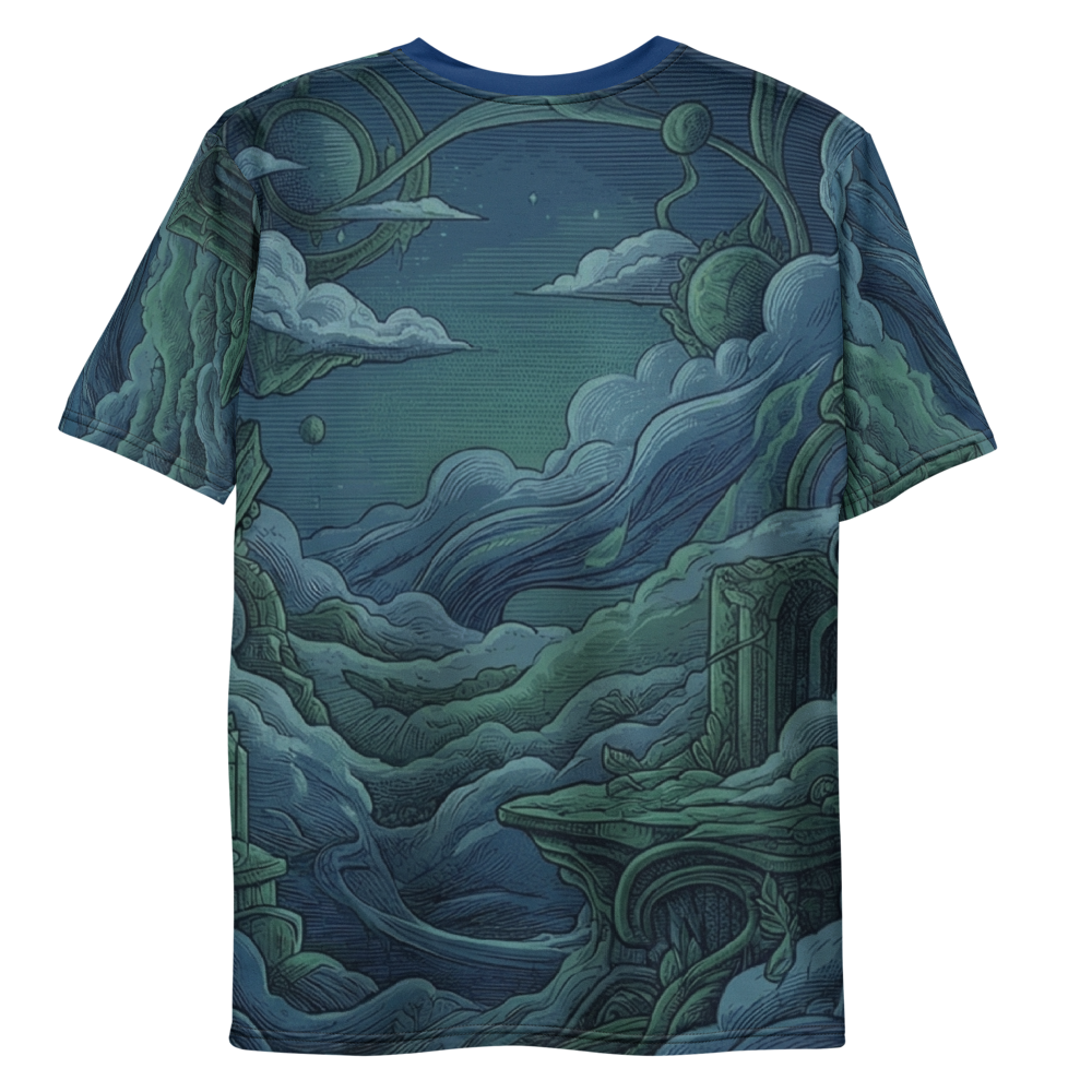 Meditierende Katze T-Shirt – Kosmische Ruinen