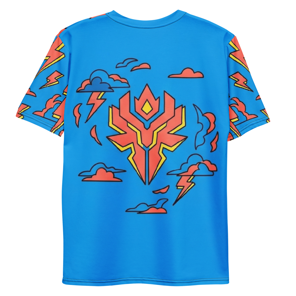 Mecha Krieger im Blitzsturm T-Shirt – Comic Style