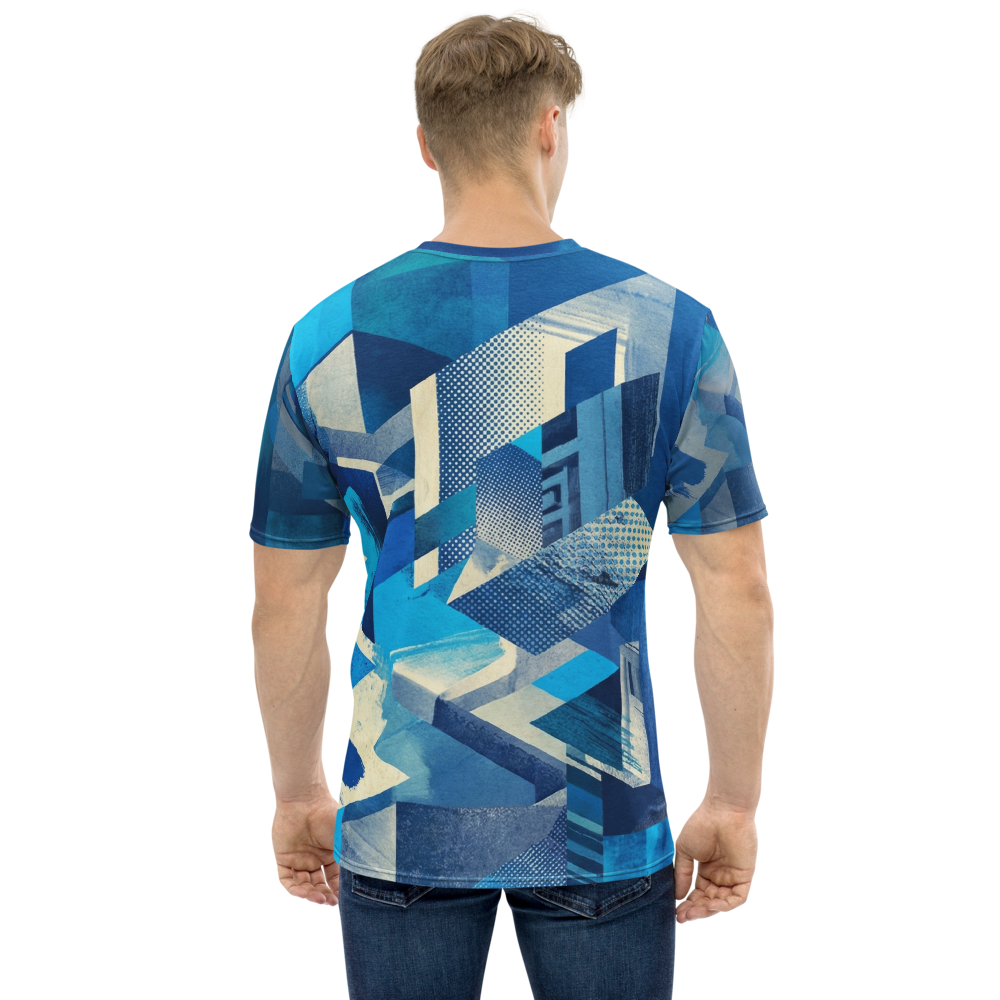Abstrakte Aqua-Pop-Art Collage — Rückseite