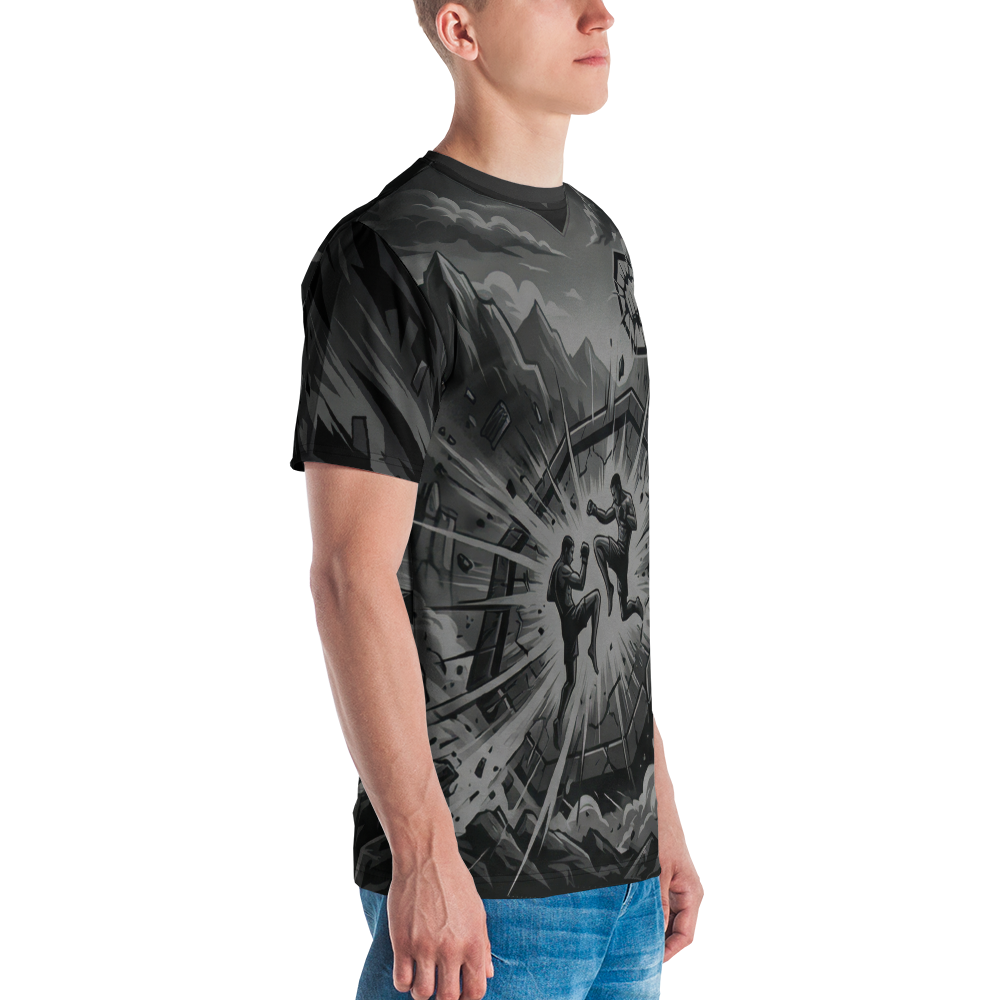 MMA Octagon Kampf Monochrom — Ansicht 5