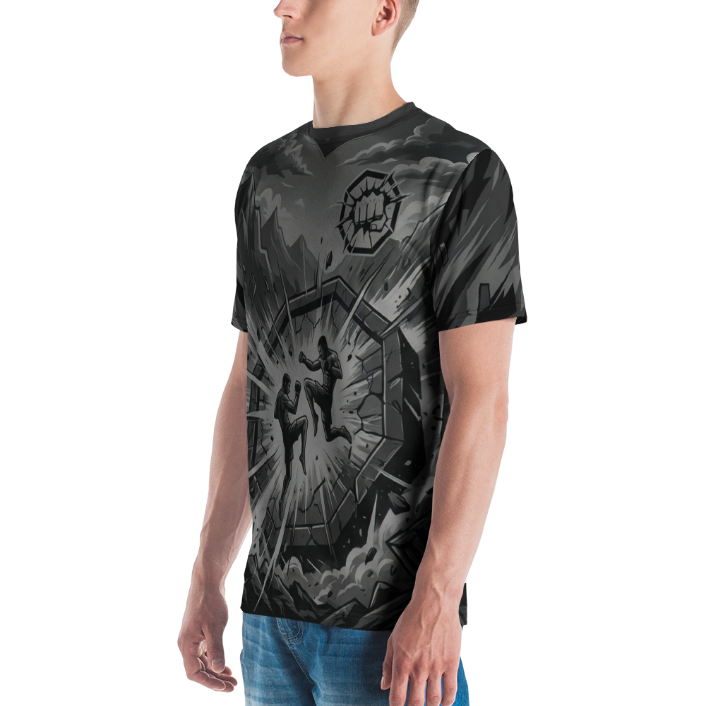 MMA Octagon Kampf Monochrom — Ansicht 4