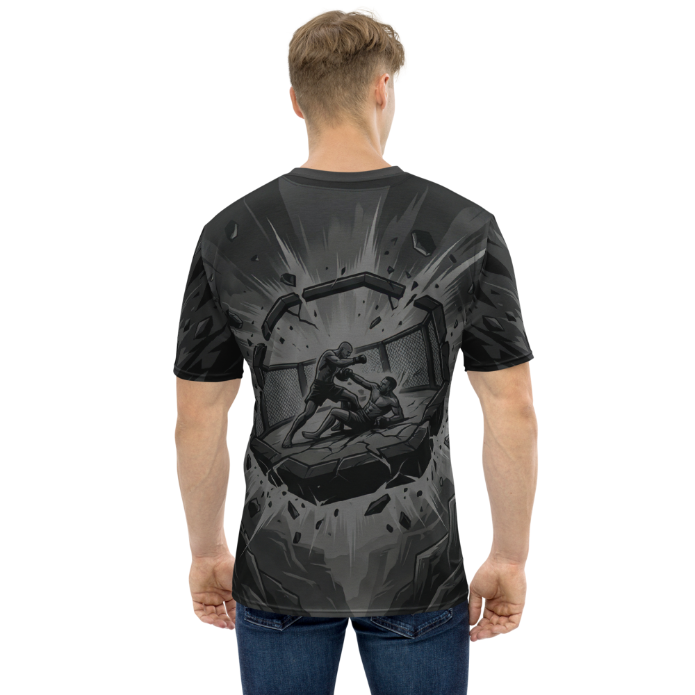MMA Octagon Kampf Monochrom — Ansicht 3