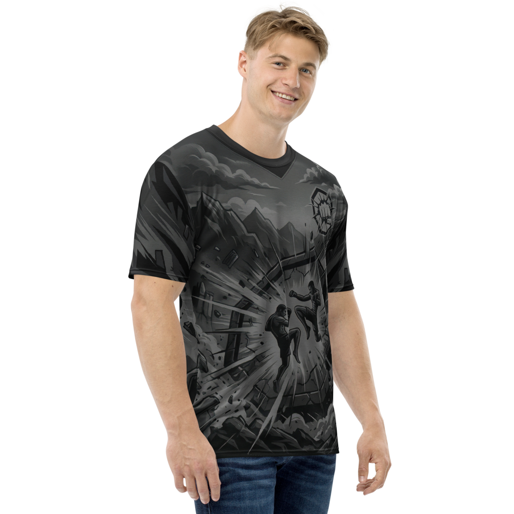 MMA Octagon Kampf Monochrom — Ansicht 2