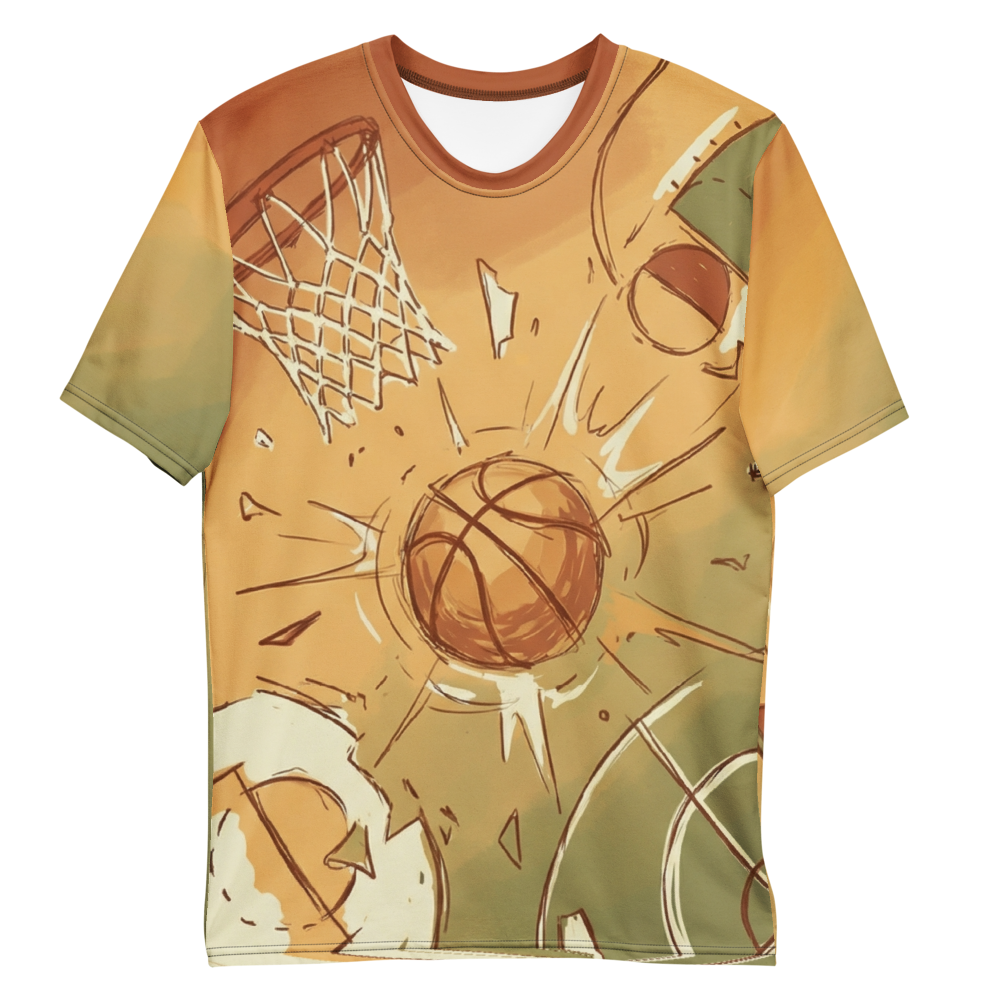 Shattered Backboard Basketball T-Shirt – Explosives Design