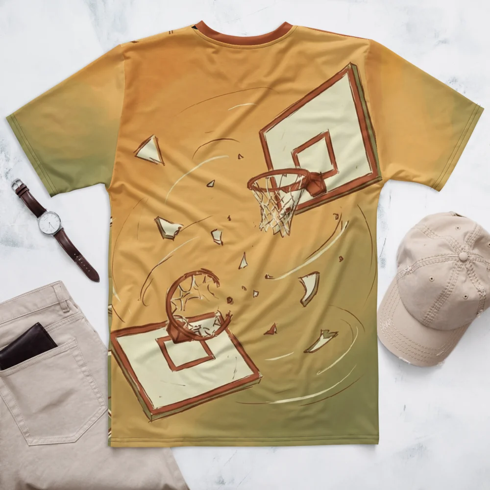 Basketball Shattered Backboard T-Shirt — Streetwear — Rückseite