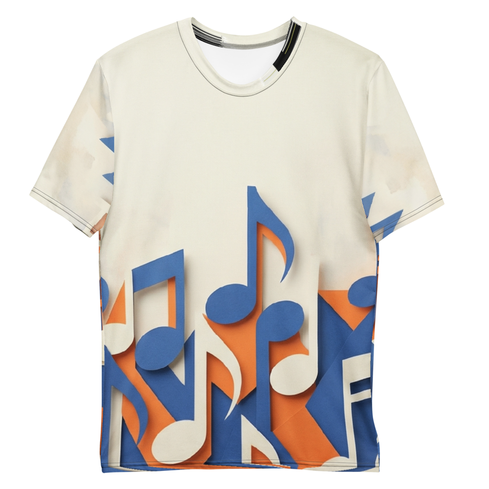 3D Noten T-Shirt – Paper-Cut Design