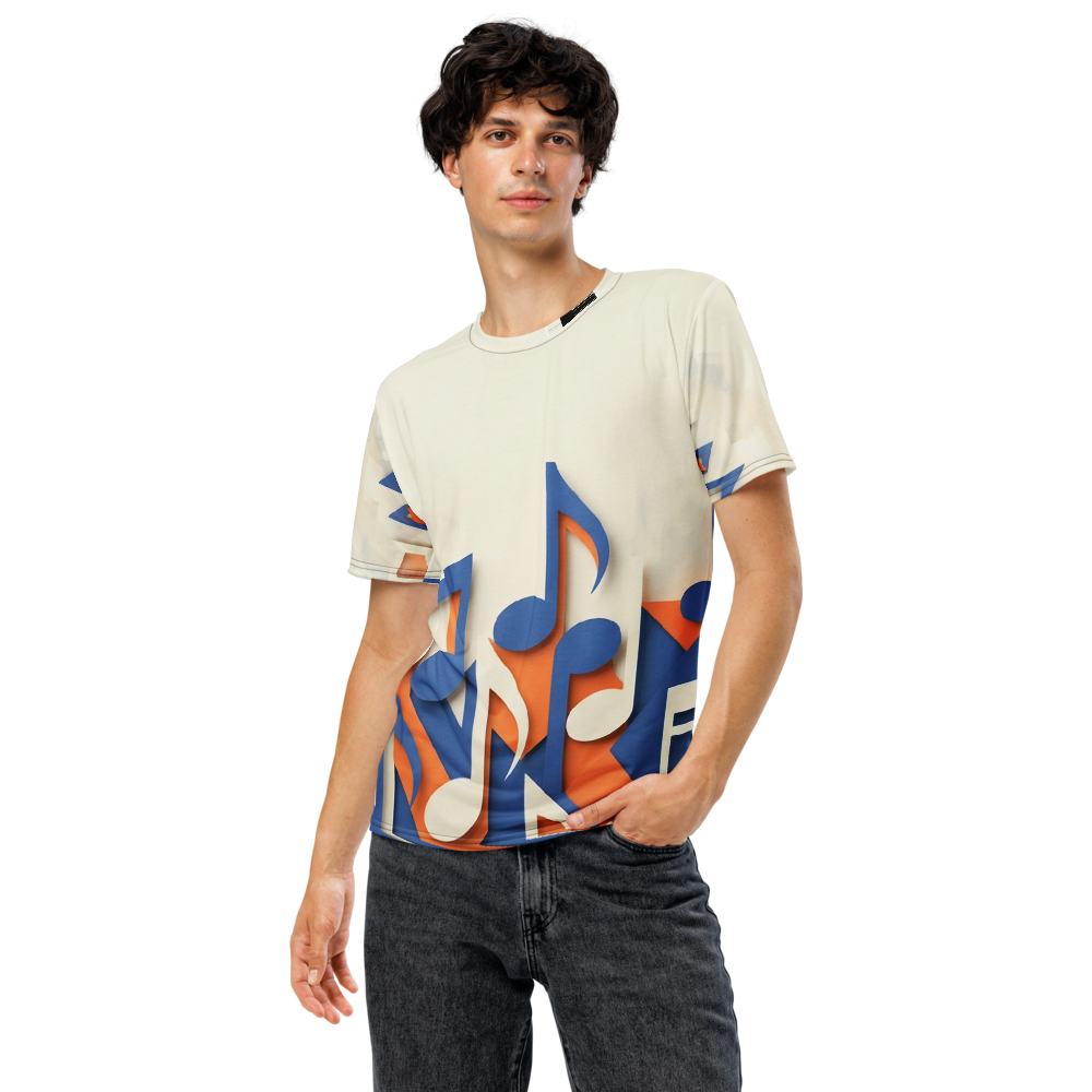 3D Noten T-Shirt – Paper-Cut Design