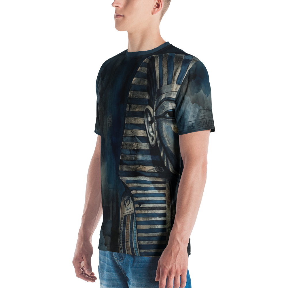 Pharao & Pyramide T-Shirt – Mystisches Blau
