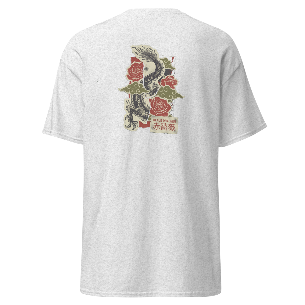 Vintage Drache & Rosen — Rückseite