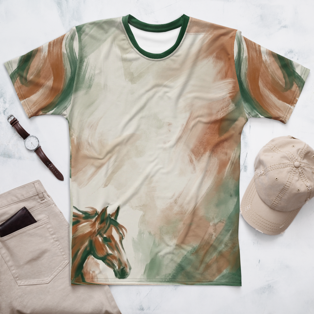 Abstraktes Pferd T-Shirt – Expressive Kunst