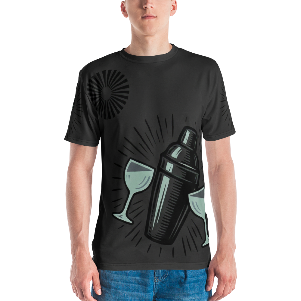 Cocktail Shaker T-Shirt – Retro Speakeasy Design