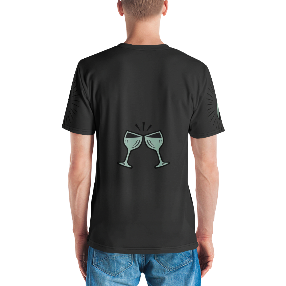 Vintage Shaker Speakeasy — Art-Deco Sunburst T-Shirt