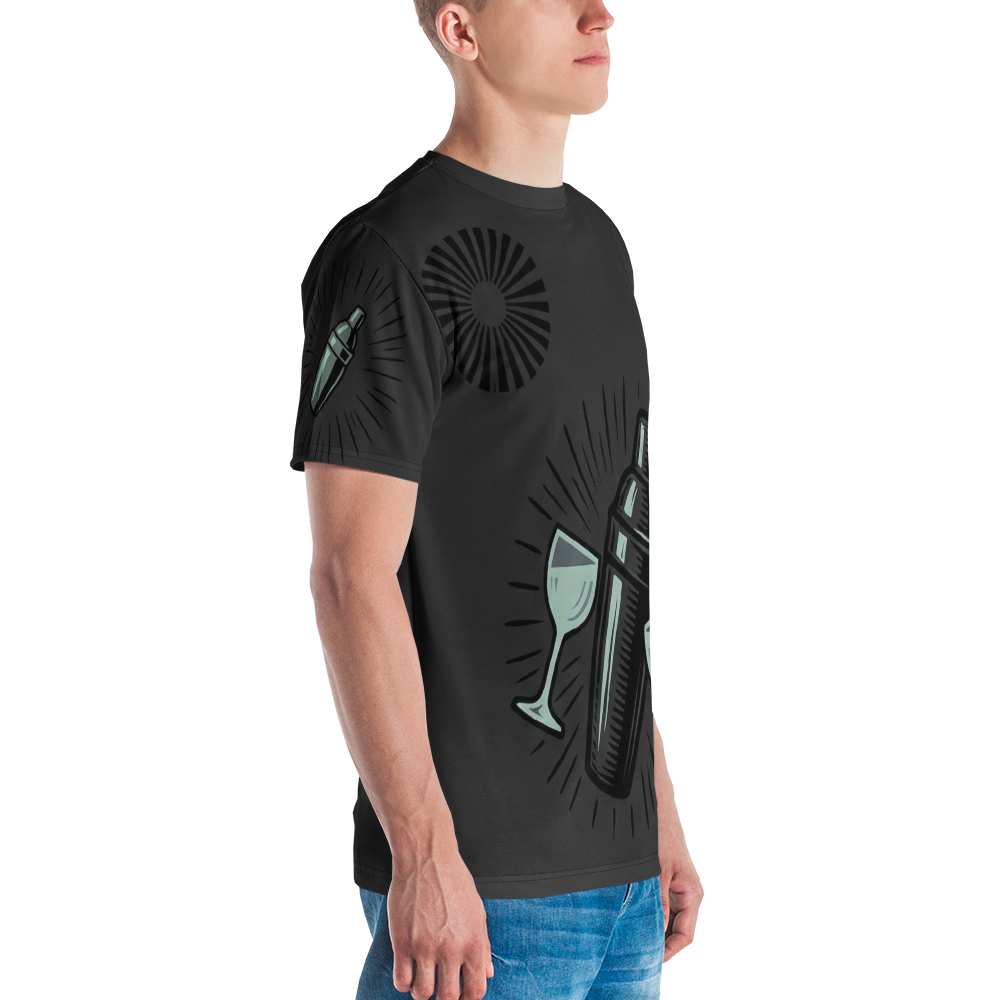 Vintage Shaker Speakeasy — Art-Deco Sunburst T-Shirt