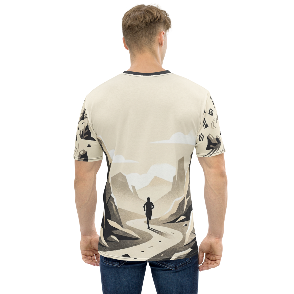 Trailrunner T-Shirt – Geometrische Berglandschaft