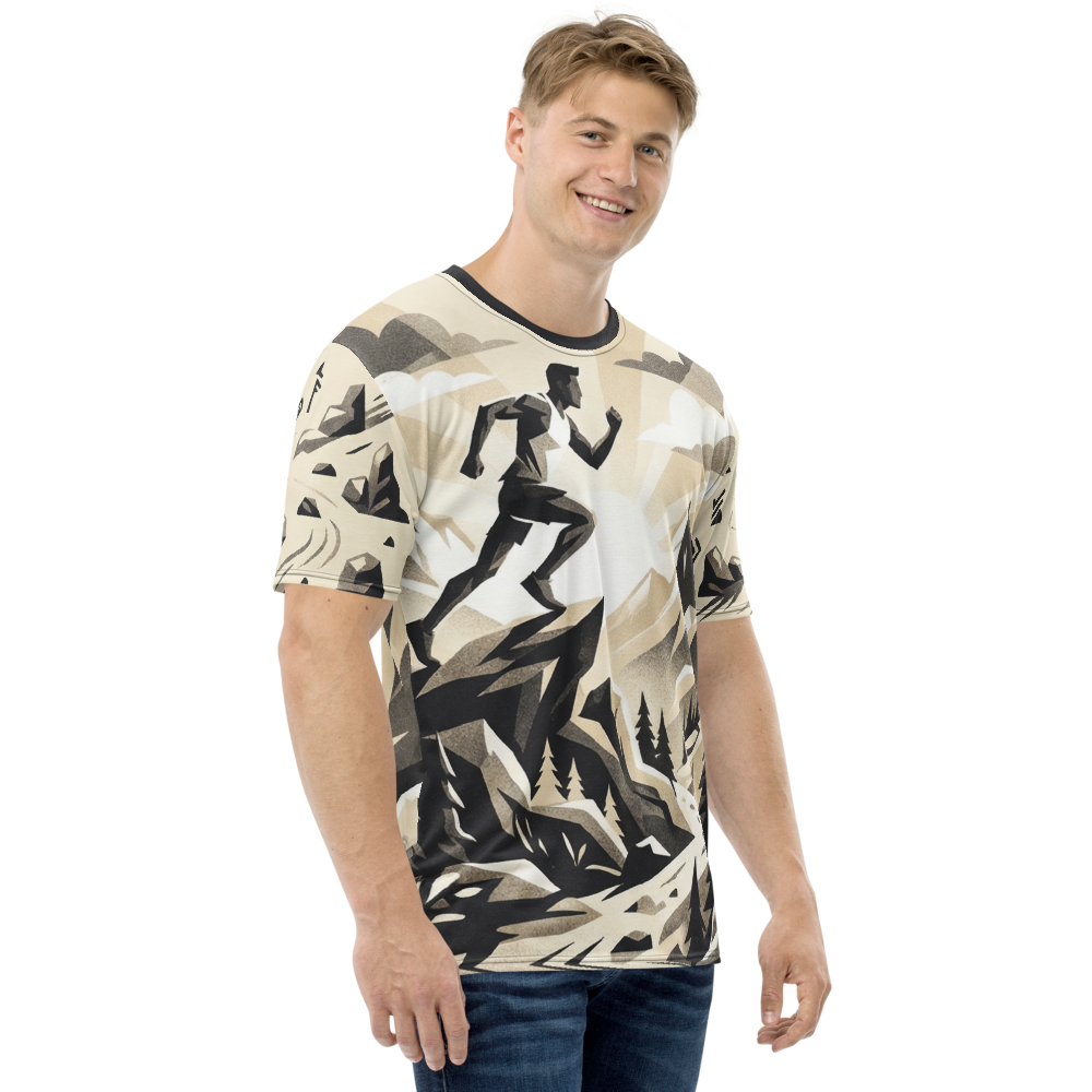 Trailrunner T-Shirt – Geometrische Berglandschaft
