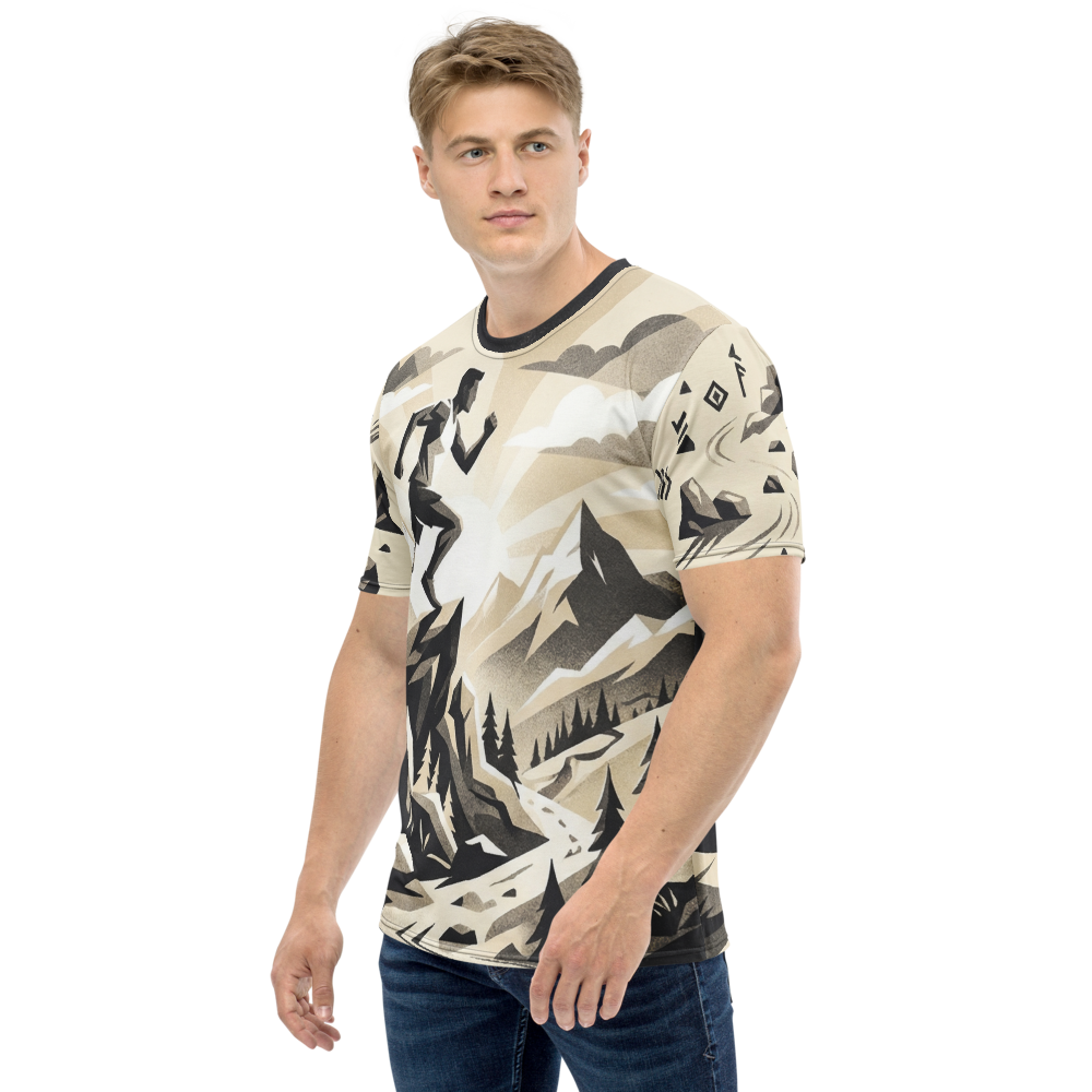 Trailrunner T-Shirt – Geometrische Berglandschaft