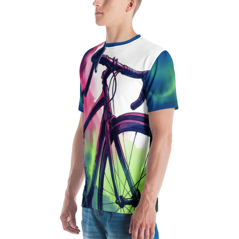 Rennrad Aquarell T-Shirt – Expressives Design