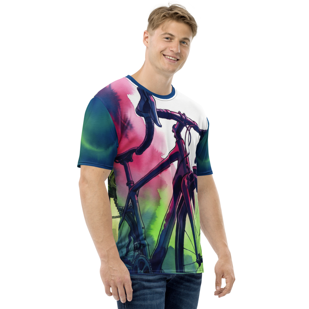 Rennrad Aquarell T-Shirt – Expressives Design