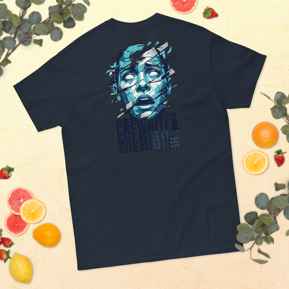 Zersplitterte Schrift T-Shirt