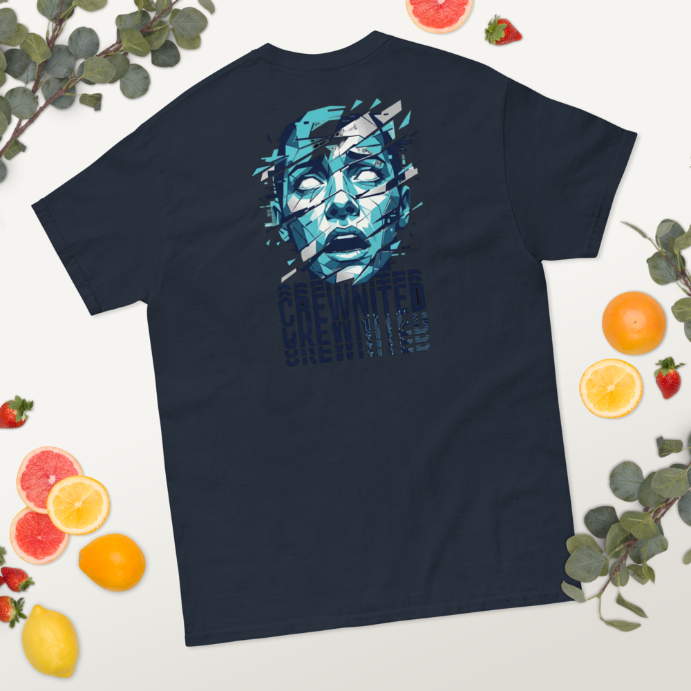 Zersplitterte Schrift T-Shirt