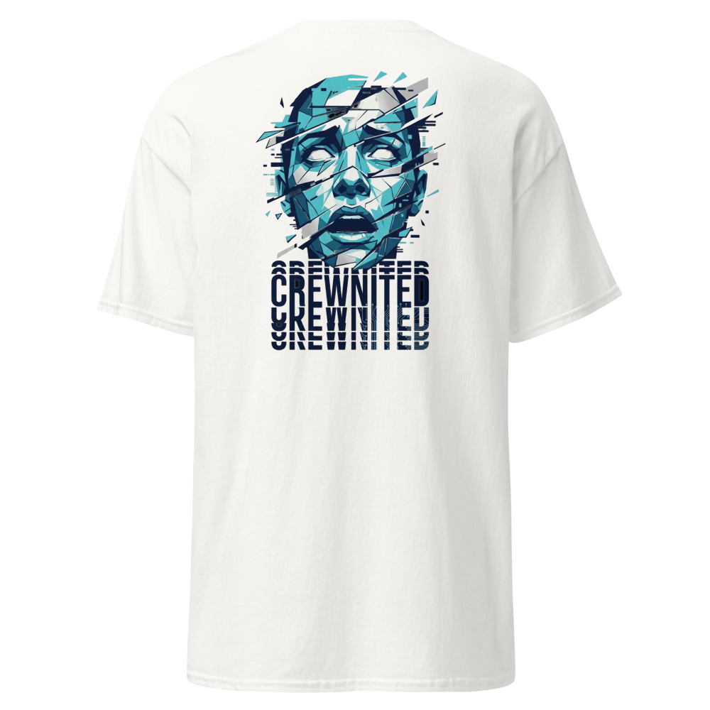 Zersplitterte Schrift T-Shirt — Rückseite