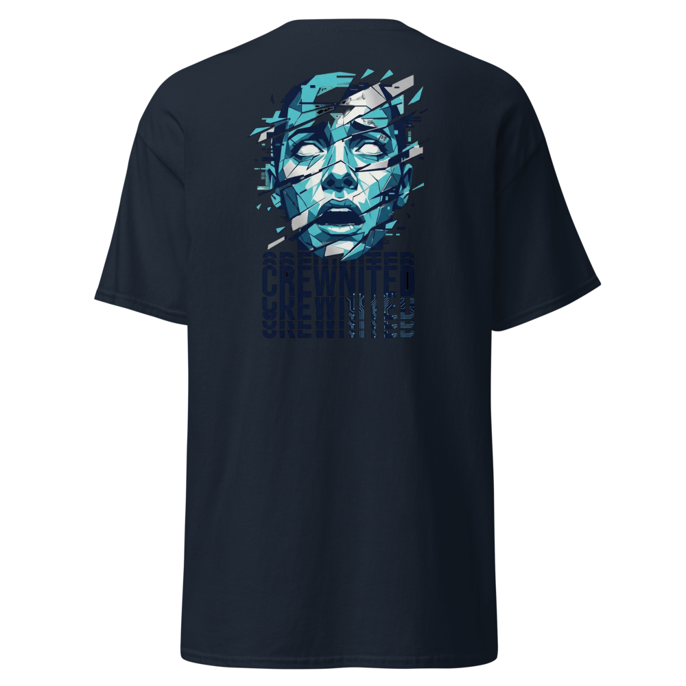 Zersplitterte Schrift T-Shirt