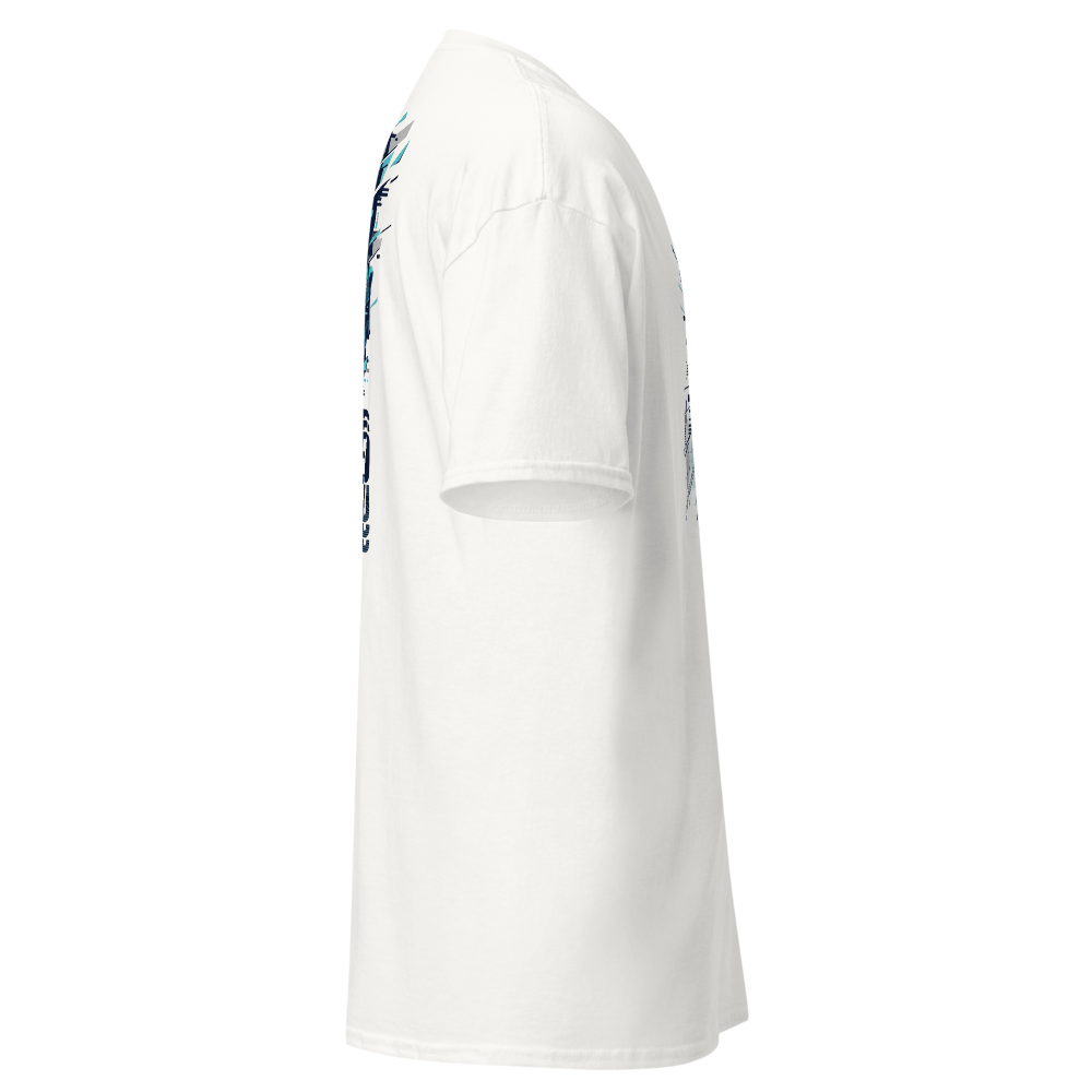 Zersplitterte Schrift T-Shirt — Rechter Ärmel