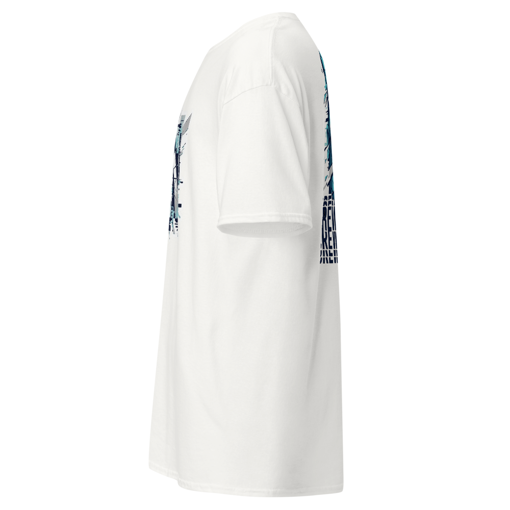 Zersplitterte Schrift T-Shirt — Linker Ärmel