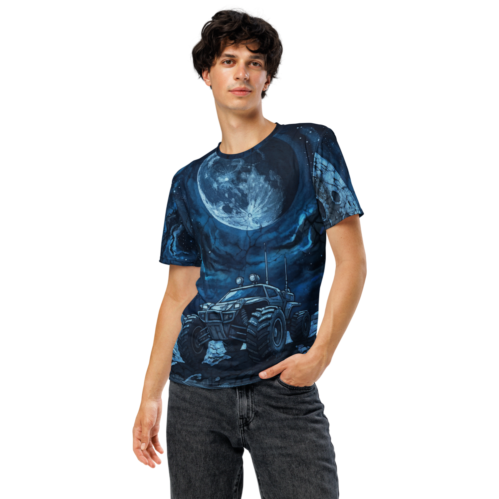 Mondmission Lunar Rover — Sci-Fi Comic T-Shirt