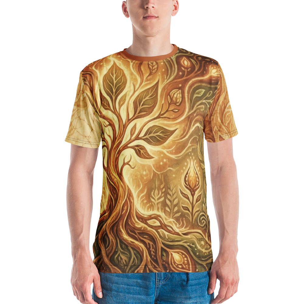 Leuchtender Lebensbaum T-Shirt – Mystische Botanik