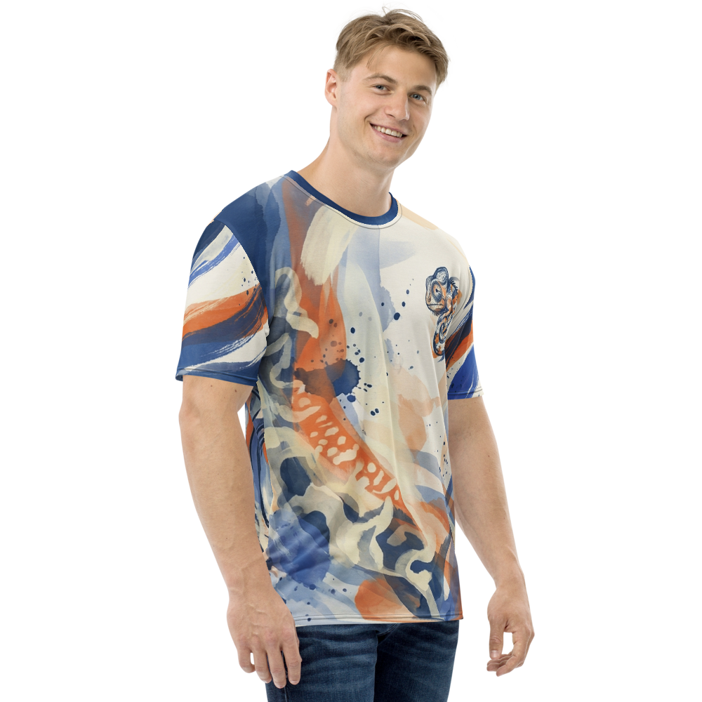 Chamäleon Aquarell T-Shirt – Abstract Art