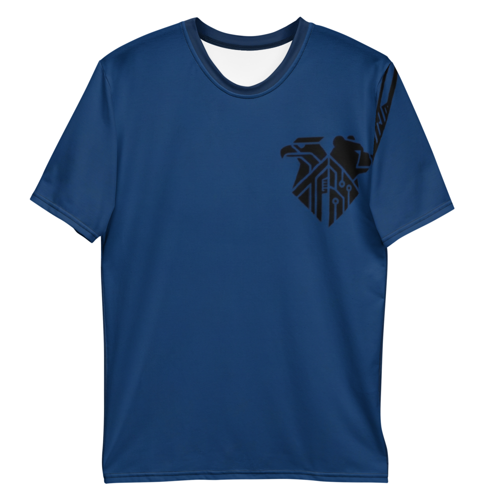 Cyber Adler & Bär T-Shirt – Geometrisches Tech-Design