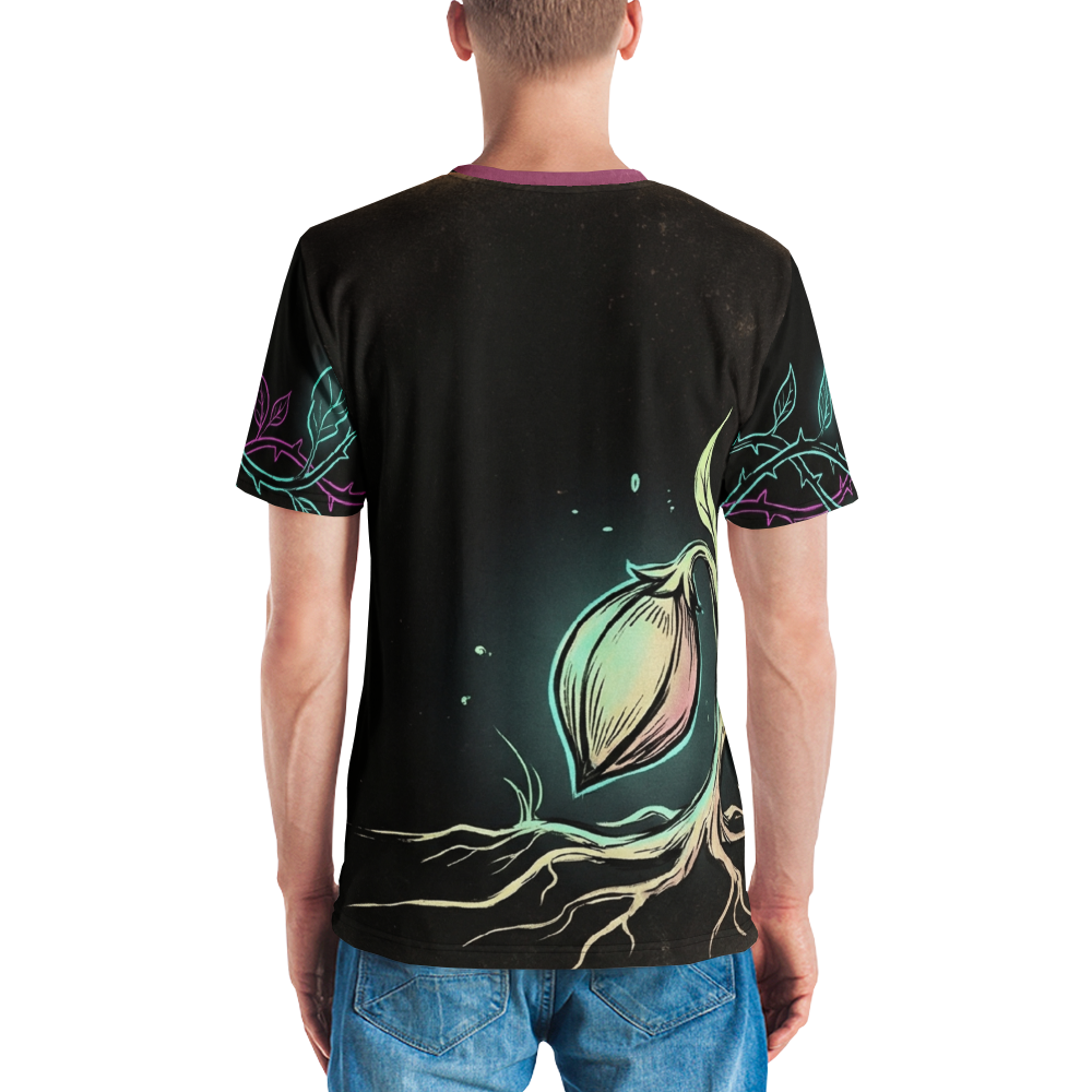 Leuchtblume mit Dornen — Dark Fantasy Botanik T-Shirt