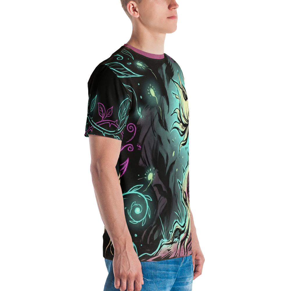 Leuchtblume mit Dornen — Dark Fantasy Botanik T-Shirt