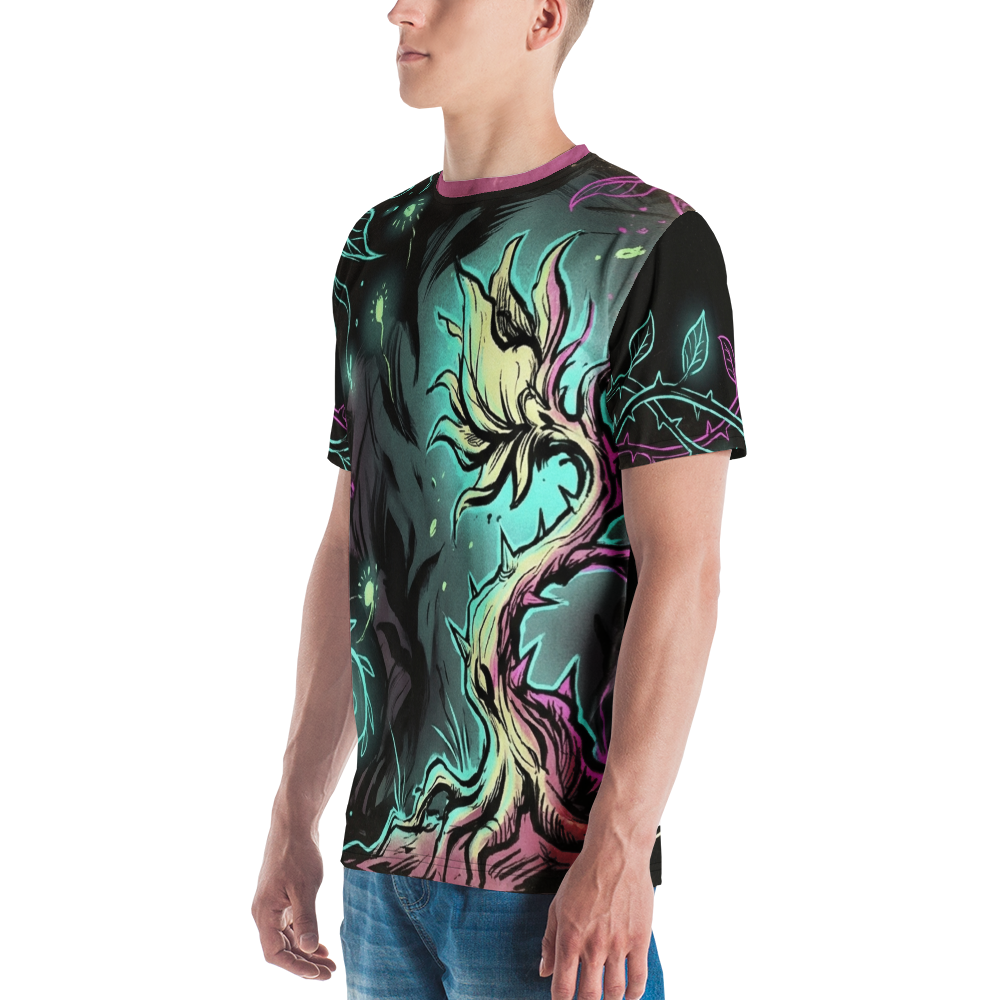 Leuchtblume mit Dornen — Dark Fantasy Botanik T-Shirt