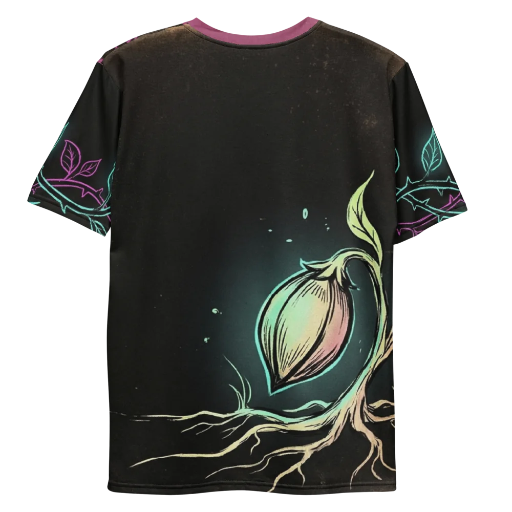 Leuchtblume Dark Fantasy T-Shirt — Gothic Botanik