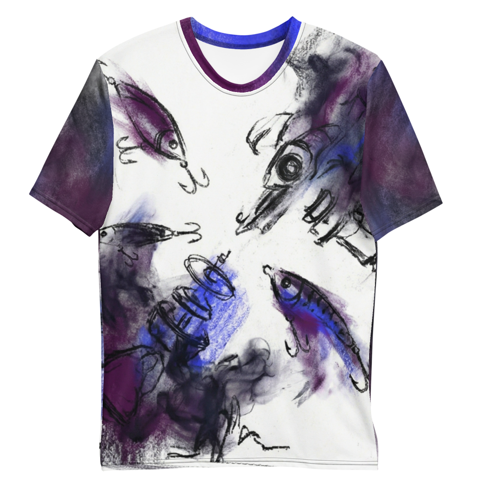 Angelköder T-Shirt – Motiv für echte Angler