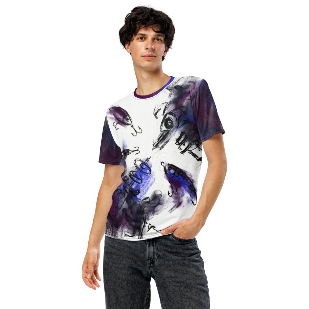Angelköder T-Shirt – Fishing Design — Ansicht 3