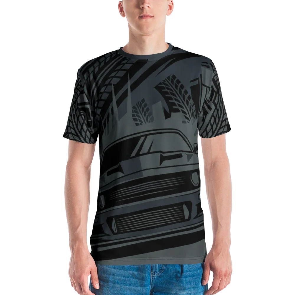 Dark Street Racing T-Shirt — Muscle Car Noir