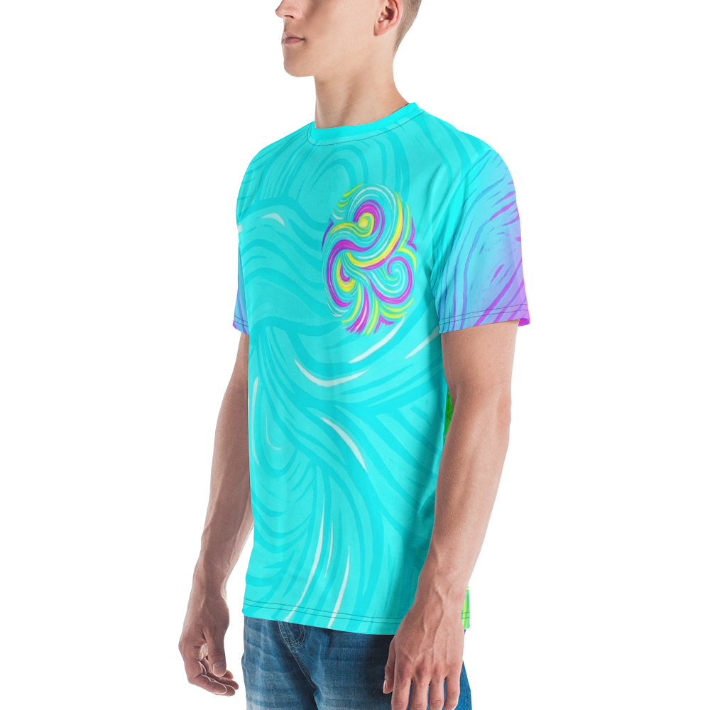Neon Gears T-Shirt – Abstraktes Retro Cycling Design