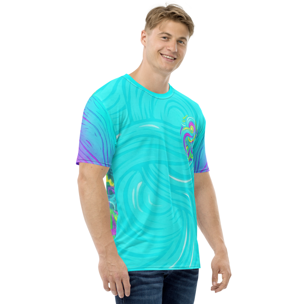 Neon Gears T-Shirt – Abstraktes Retro Cycling Design