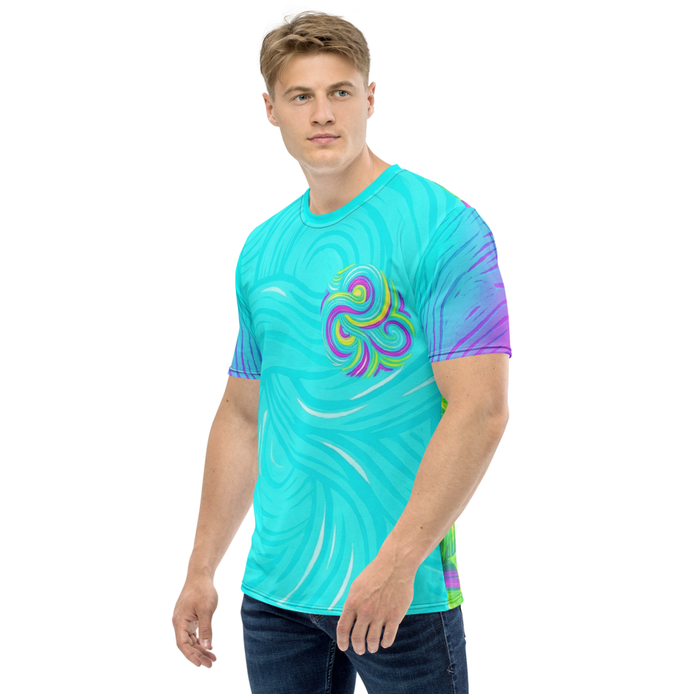 Neon Gears T-Shirt – Abstraktes Retro Cycling Design