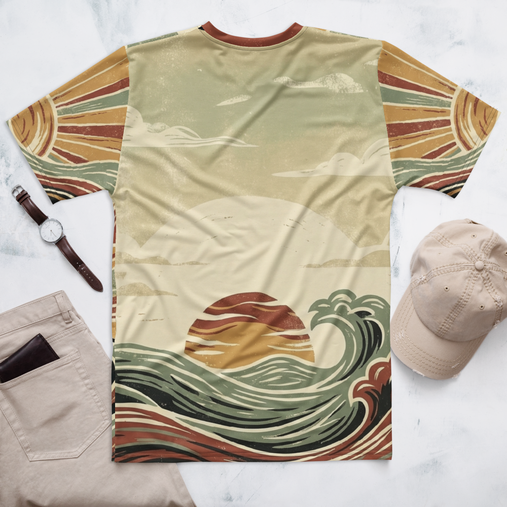 Retro Wellen & Sonne — Rückseite