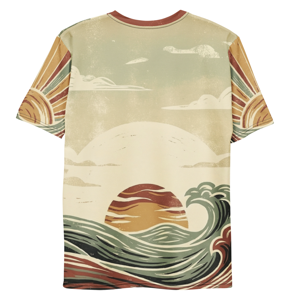 Retro Wellen & Sonne — Rückseite