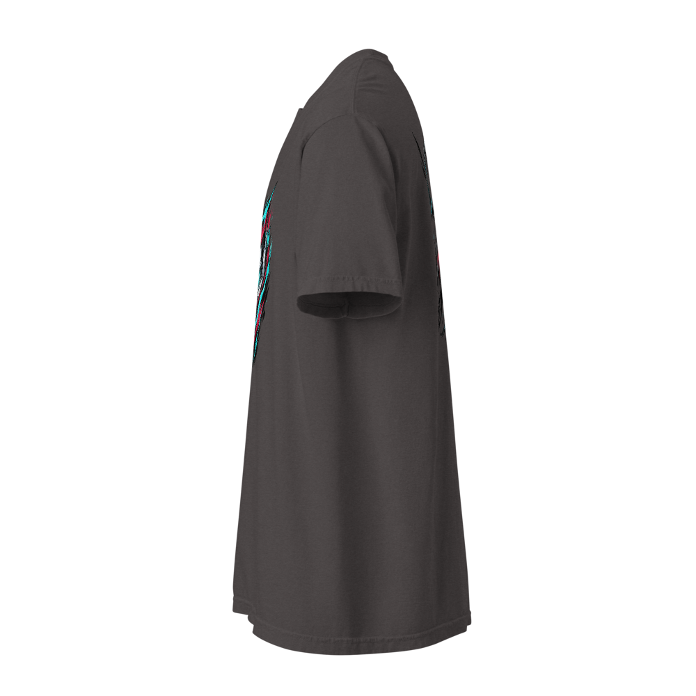 Roboter Kopf T-Shirt — Linker Ärmel