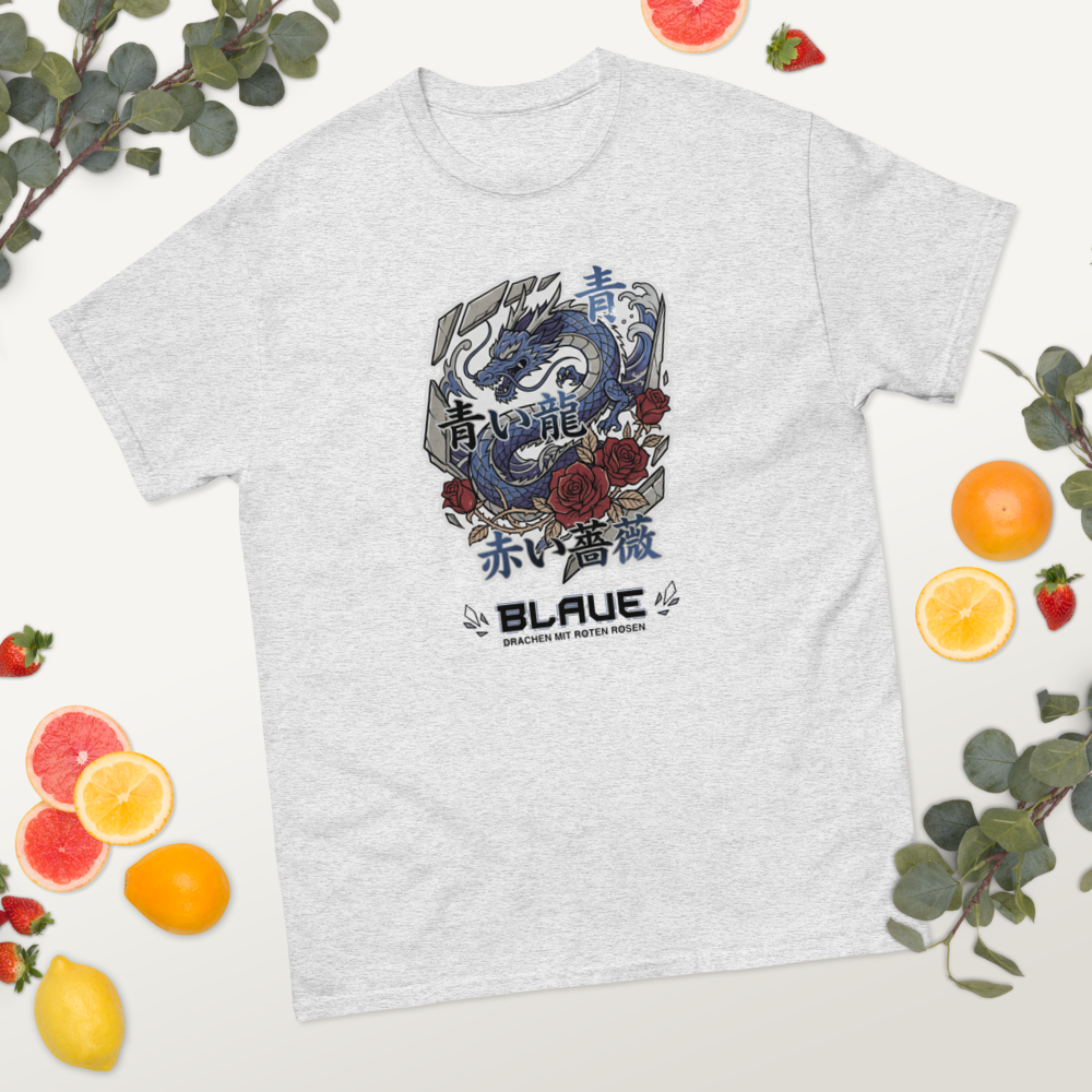 Blauer Drache T-Shirt