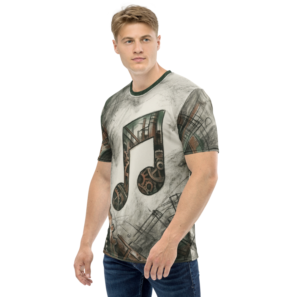 Steampunk Noten T-Shirt – Industrial Music Art