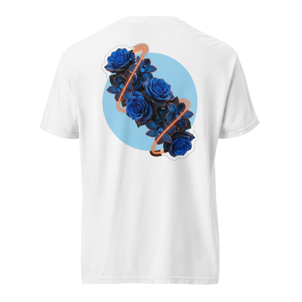 Blaue Rosen Neon-Ring Orchideen — Rückseite