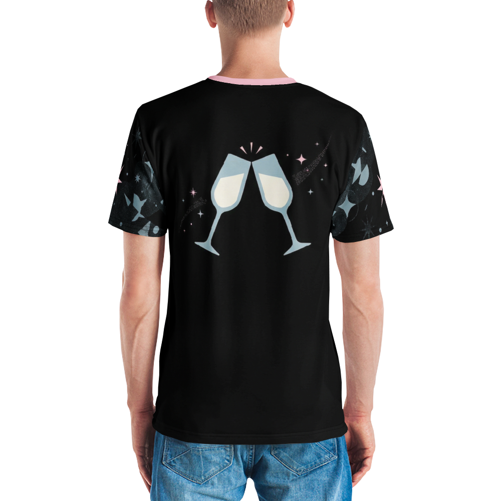 Retro Cocktail-Party Mid-Century — Pastell Champagner T-Shirt